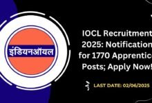 IOCL Recruitment 2025 Notification for 1770 Apprentice Posts; Apply Now!