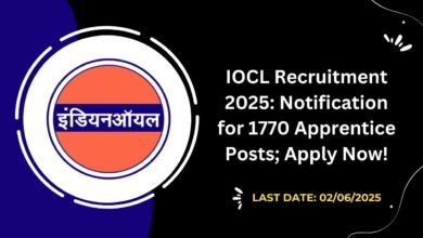 IOCL Recruitment 2025 Notification for 1770 Apprentice Posts; Apply Now!
