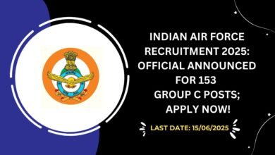 Indian Air Force Recruitment 2025 Official Announced for 153 Group C Posts; Apply Now!