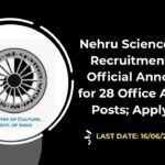Nehru Science Centre Recruitment 2025 Official Announced for 28 Office Assistant Posts; Apply Now!