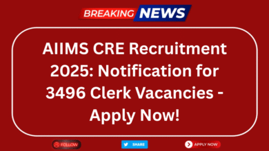 AIIMS CRE Recruitment 2025, AIIMS Clerk Vacancy 2025