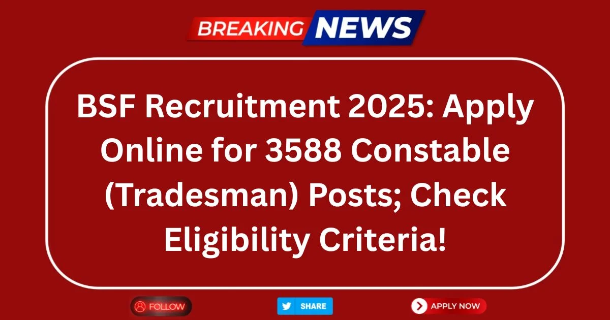 BSF Recruitment 2025