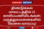 Dindigul DHS Recruitment 2025