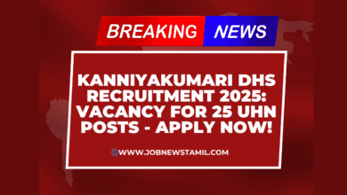Kanniyakumari DHS Recruitment 2025 Vacancy for 25 UHN Posts - Apply Now!