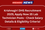 Krishnagiri DHS Recruitment 2025