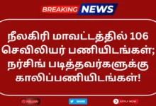 Nilgiris DHS Recruitment 2025