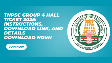 TNPSC Group 4 Hall Ticket 2025 Instructions, Download Link, and Details