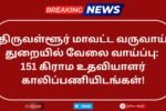 Tiruvallur Revenue Department Recruitment 2025