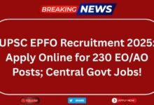 UPSC EPFO Recruitment 2025