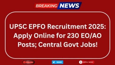 UPSC EPFO Recruitment 2025