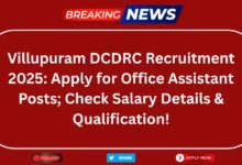Villupuram DCDRC Recruitment 2025