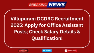 Villupuram DCDRC Recruitment 2025