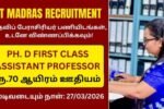 IIT Madras Recruitment 2026