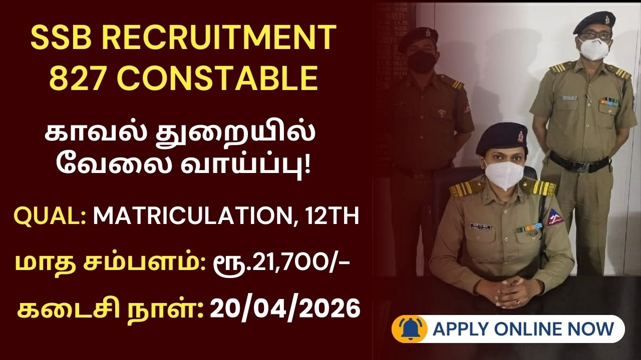 SSB Constable Recruitment 2026