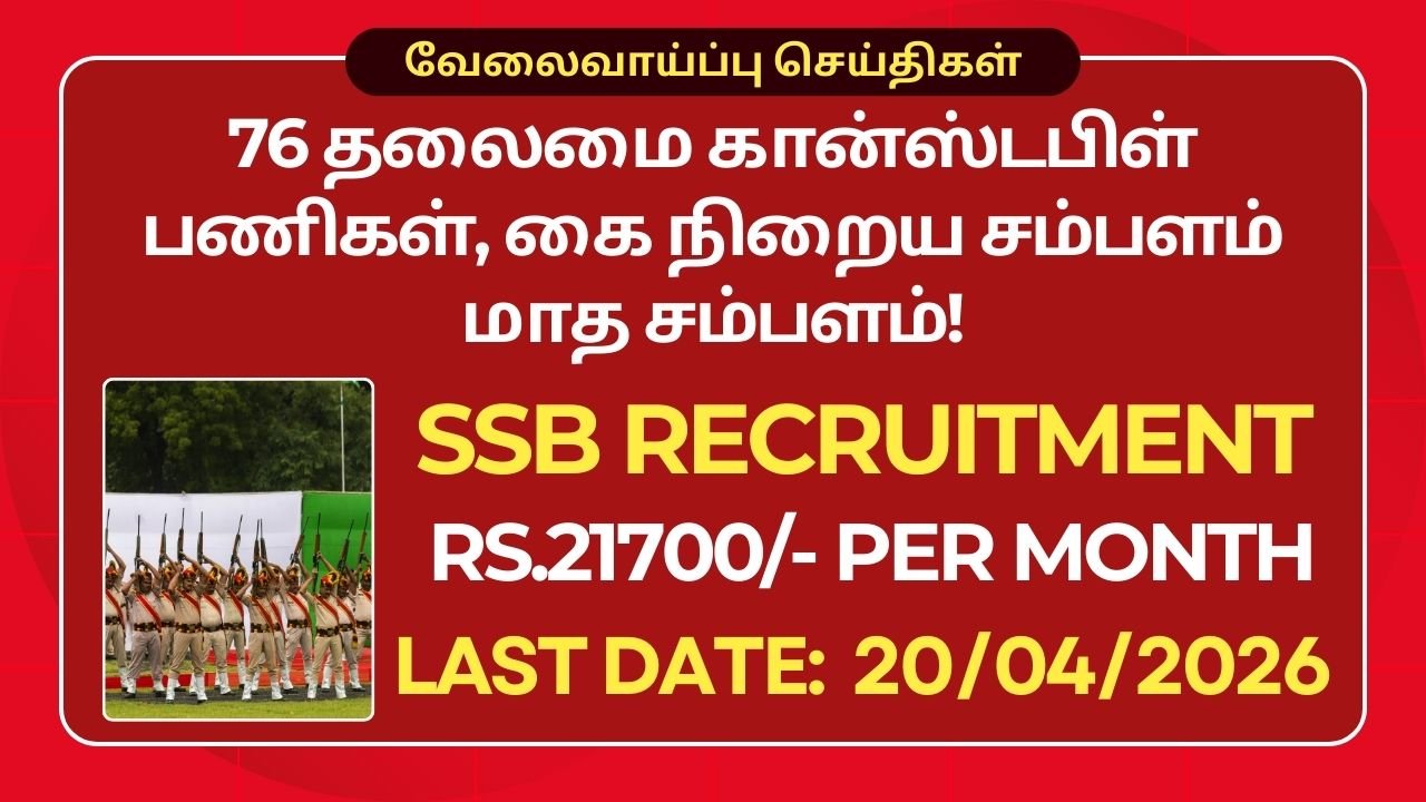 SSB Recruitment 2026