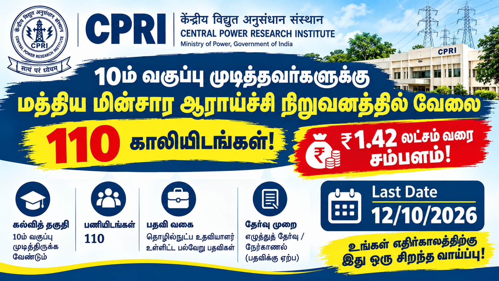 CPRI Recruitment 2026