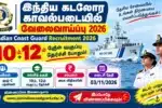Indian Coast Guard Recruitment 2026 10th 12th Pass Government Jobs