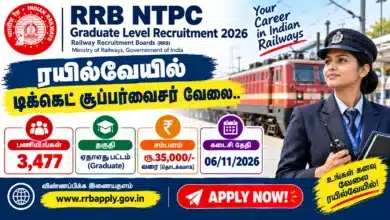 RRB NTPC Graduate Level Recruitment 2026 3477 Railway Vacancies Ticket Supervisor