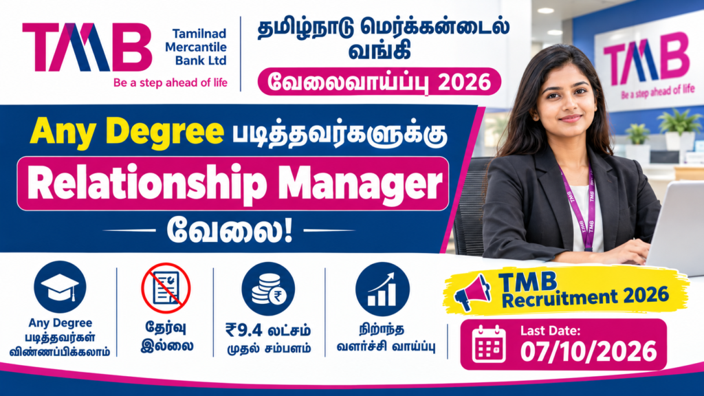 TMB Recruitment 2026 Relationship Manager Jobs